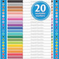 PLUMÓN DELGADO CRAYOLA LAVABLE SUPERTIPS X 20UND